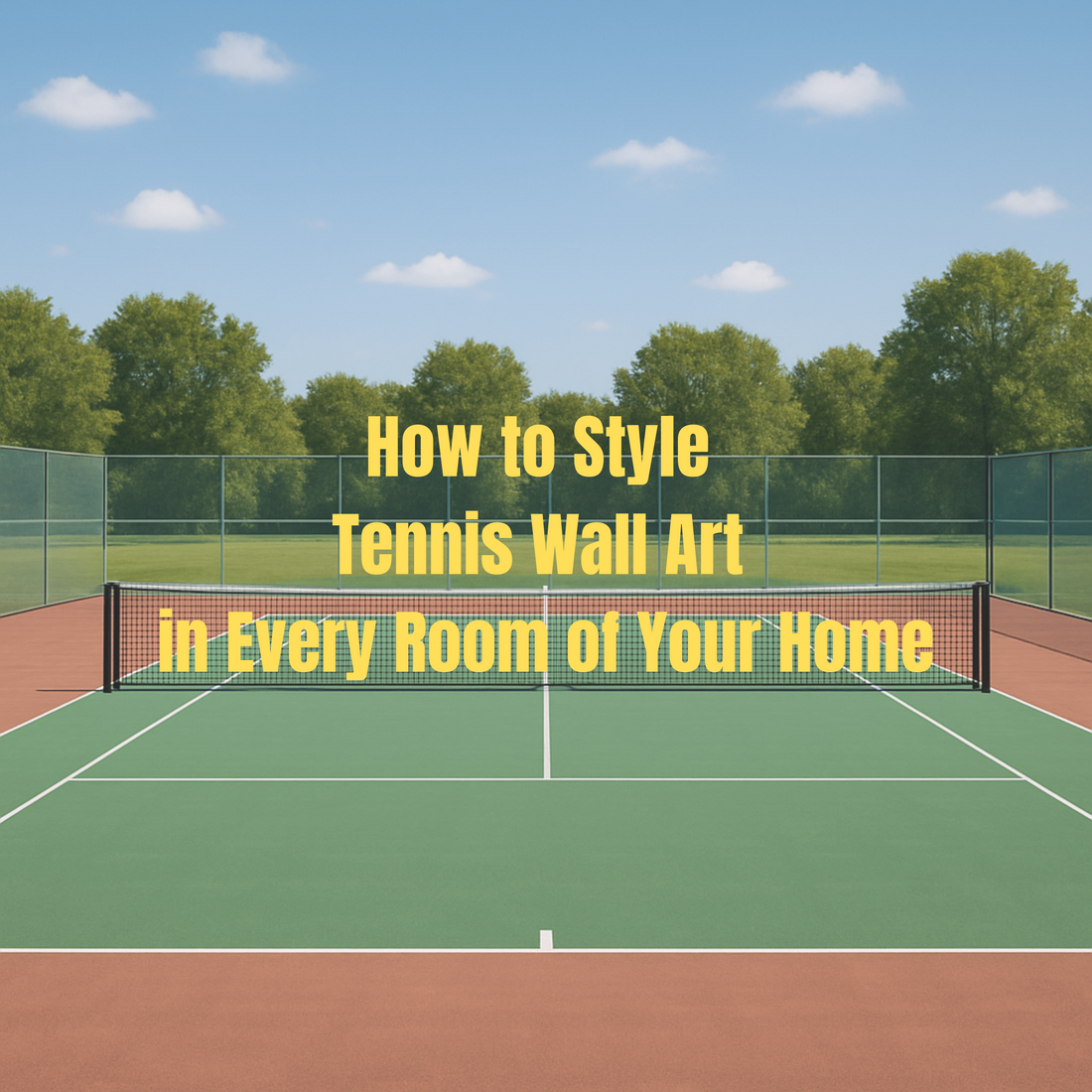 How to Style Tennis Wall Art in Every Room of Your Home